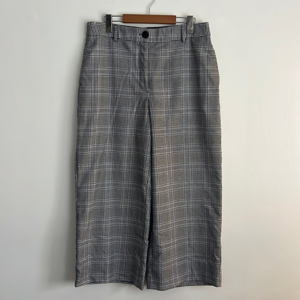 Ricki’s Crop Wide Leg Trousers Plaid